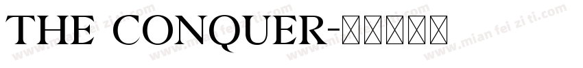 The Conquer字体转换